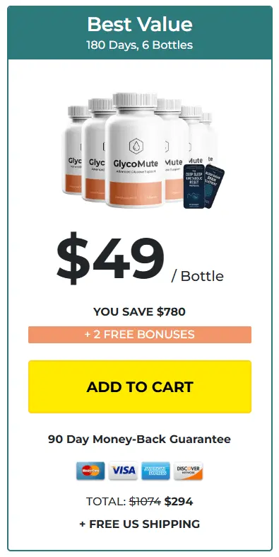 glycomute 6 Bottles – Official Website Bundle with Free Shipping